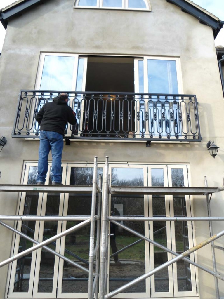Juliette Balcony Railing Fabrication and Installation in Woking, Surrey Arc Fabrications