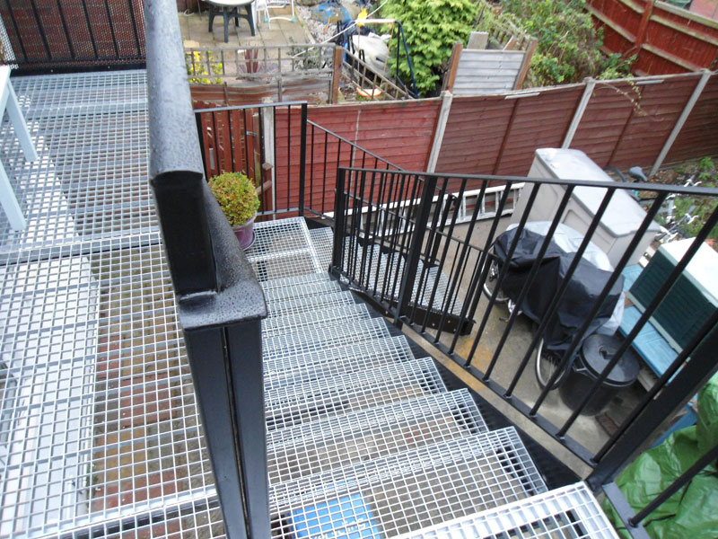 Steel Access Staircase Installation Edmonton, London Arc Fabrications