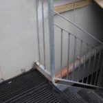 Trapdoor for steel staircase
