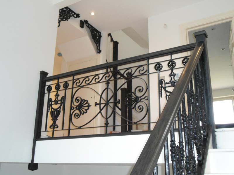 Cast Iron Staircase Railing Fabrication and Installation ...