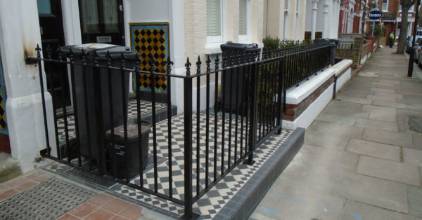 Steel Gate and Railings in Clapham, SW London