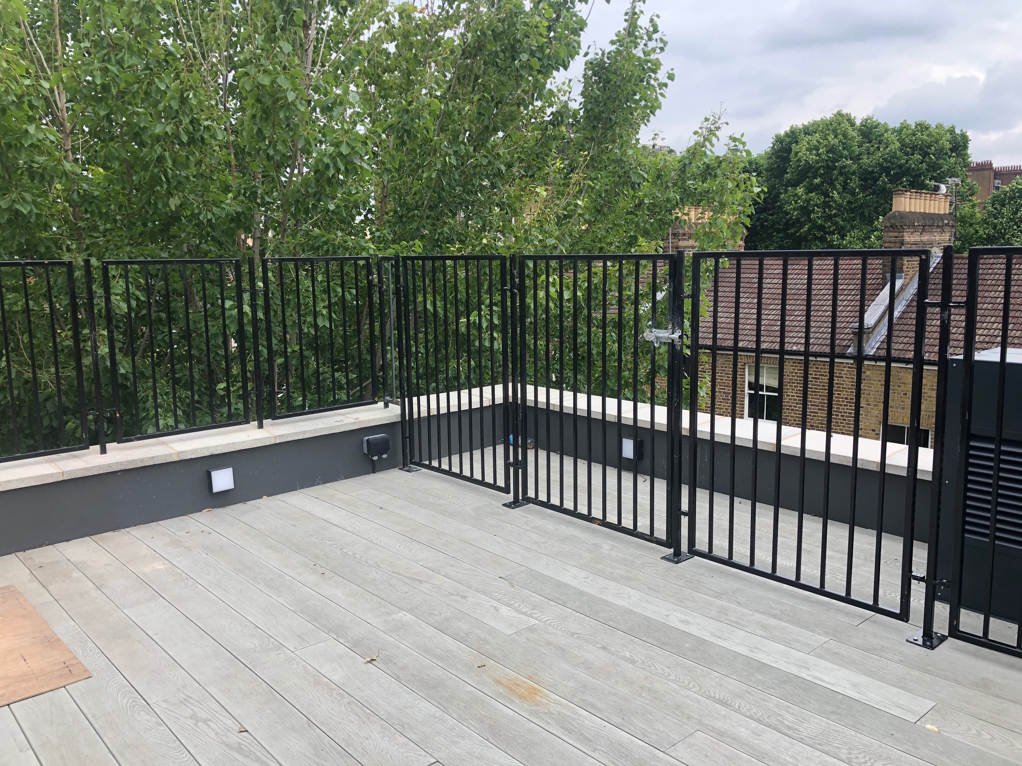 Roof Terrace Railings in Elm Park Gardens, South Kensington & Chelsea