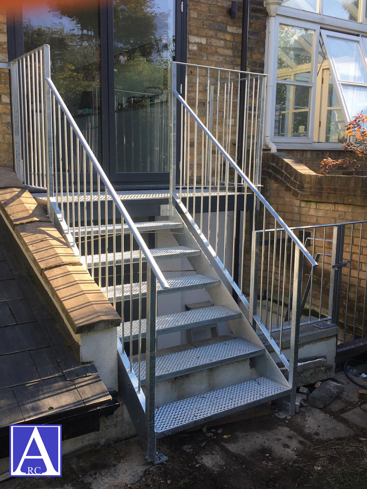 Replacing A Rotten Wooden Staircase in London SW12 With A Galvanised ...
